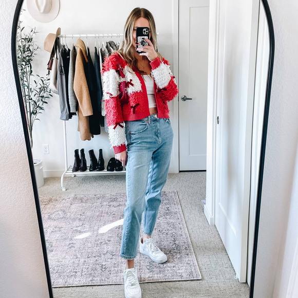 Mighty Fine Bow Open Cardigan Sweater - Picture 12 of 13